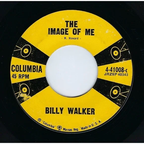 Billy Walker 45 Anything Your Heart Desires/The Image Of Me Columbia VG Country - Picture 2 of 2